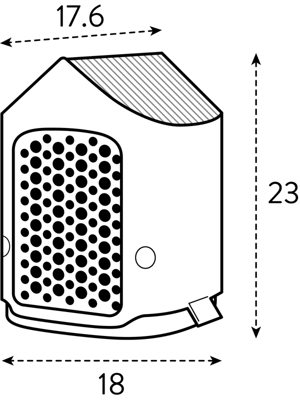 Cosy insectenhotel paddenstoel beige – voor solitaire bijen, lieveheersbeestjes & gaasvliegen | Duurzaam gerecycled kunststof