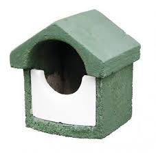 Nichoir bois béton MiniFlush - Demi cave frère gr