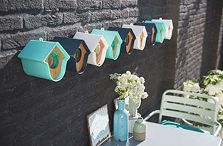 SingingFriend - Porte-pot de beurre de cacahuète Evie - blanc