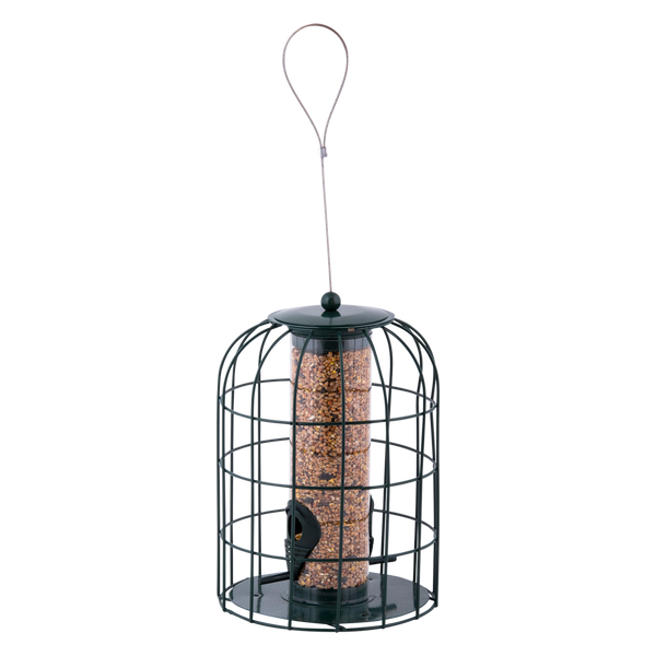 Mangeoire silo à graines anti-écureuil