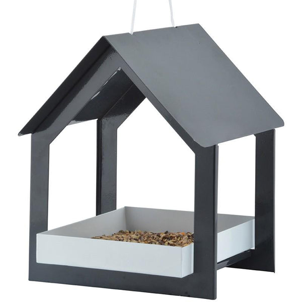 Hangende Voedertafel voor Vogels Antraciet/Wit – Hout | Esschert Design