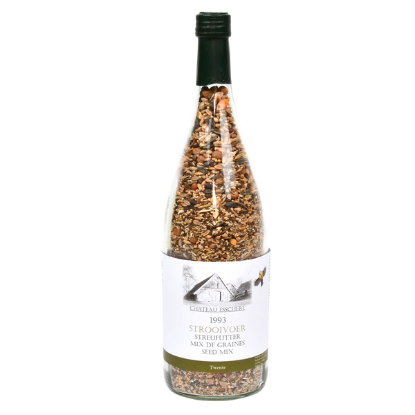 Strooivoer in wijnfles