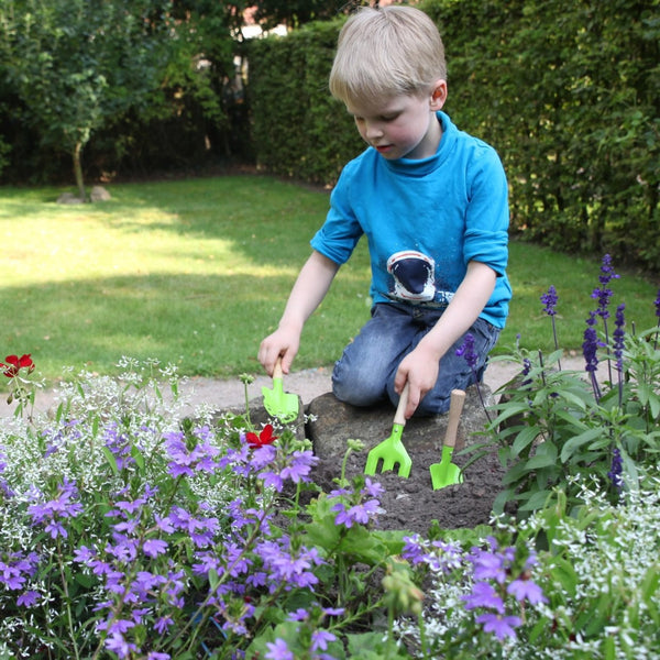 Ensemble d'outils pour enfants 3 pièces vert