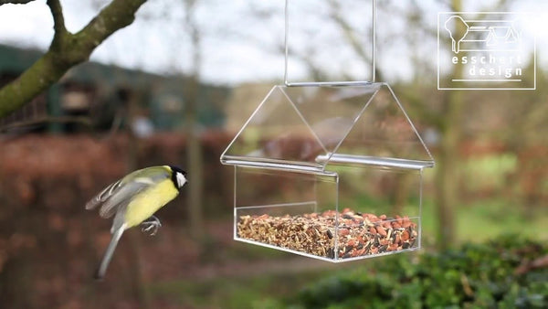 Acryl hangende voedertafel transparant