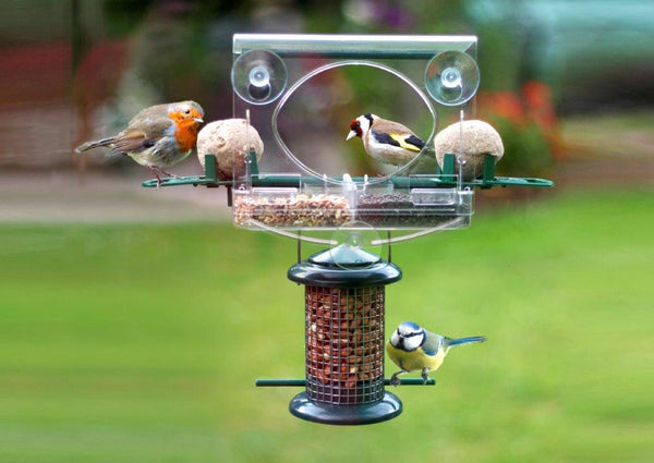 Raamvoederhuisje voor Vogels - Transparant Kunststof | Bolmsö Birdfeeder