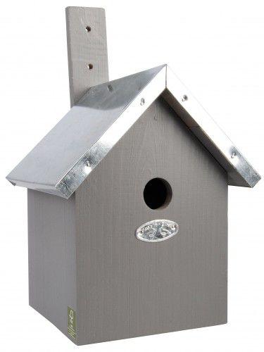 Nichoir mésange bleue gris