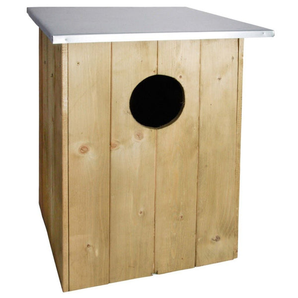 Bosuil Nestkast Vurenhout met Zinken Dak | Esschert Design