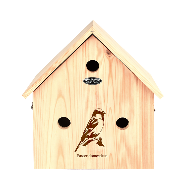 Esschert Design - Nid d'oiseau moineau silhouette de villa