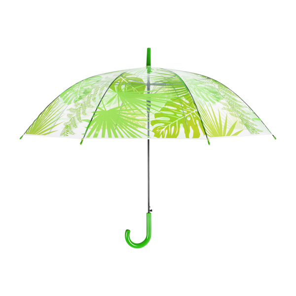 Parapluie transparent jungle feuilles