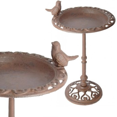 Bain d'oiseau en fonte sur pied 38,5cm
