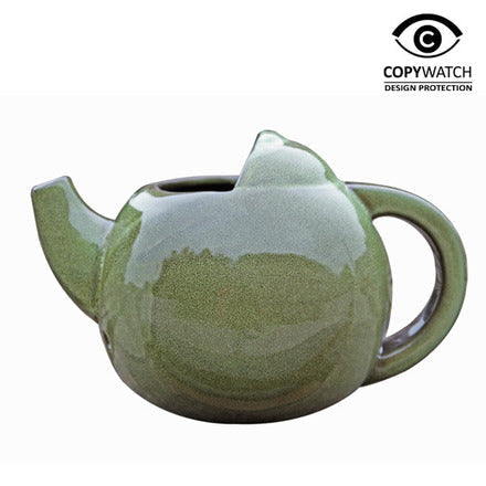 Théière nichoir pour rouge-gorge