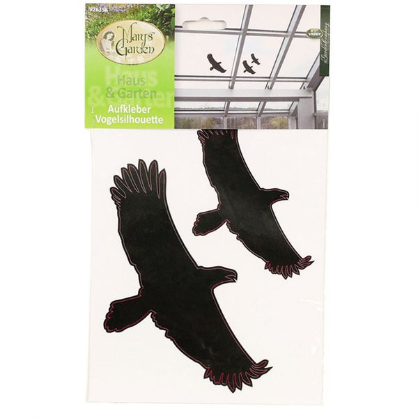 Autocollants oiseaux noir 2 pièces