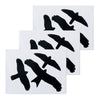 Autocollants de fenêtre oiseau 9 pièces en set