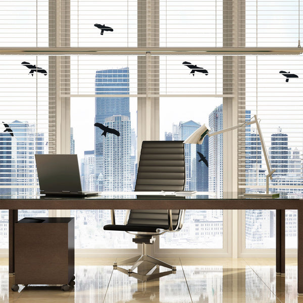 Autocollants de fenêtre oiseau 9 pièces en set