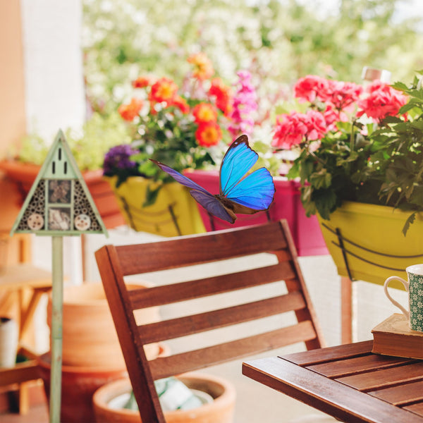 Insectenhotel driehoek op standaard