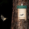 Nichoir à chauves-souris avec toit vert
