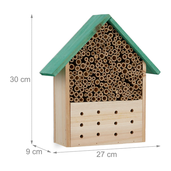 Hôtel à insectes bleu