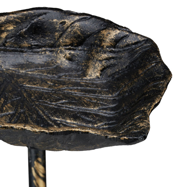 Bain d'oiseaux en fonte sur poteau