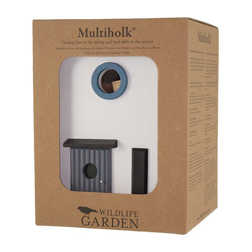 Multiholk Funkis – Nichoir et mangeoire design (Bois FSC)