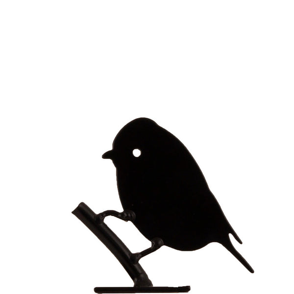 Vogelsilhouet Pimpelmees – Metalen Tuindecoratie voor Schutting & Balkon | Wildlife Garden – foto 2