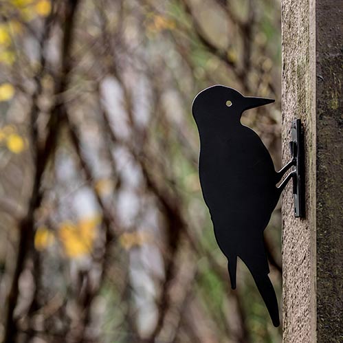 Vogelsilhouet Bonte Specht – Metalen Tuindecoratie voor Schutting & Balkon | Wildlife Garden