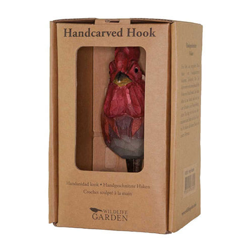 Kledinghaak Haan – Decoratieve Houten Wandhaak voor de Kinderkamer | Wildlife Garden