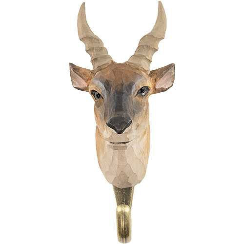Kledinghaak Elandantilope – Decoratieve Houten Wandhaak | Wildlife Garden – foto 2