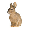 Houten Konijn Beeldje Tuindecoratie - Handgesneden DecoAnimal | Wildlife Garden