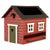Vogelvoederhuis met Bad Rood - Hout & Drinkbad | Wildlife Garden