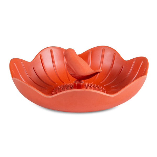 Balkon Voederschaal Balus (terracotta) – Compacte voederschaal met klem voor balkons