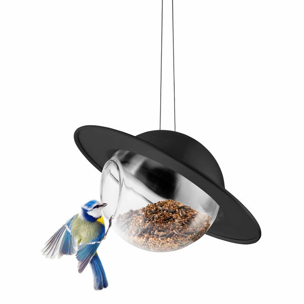 Eva Solo Saturn vogelvoeder zwart – modern & weerbestendig