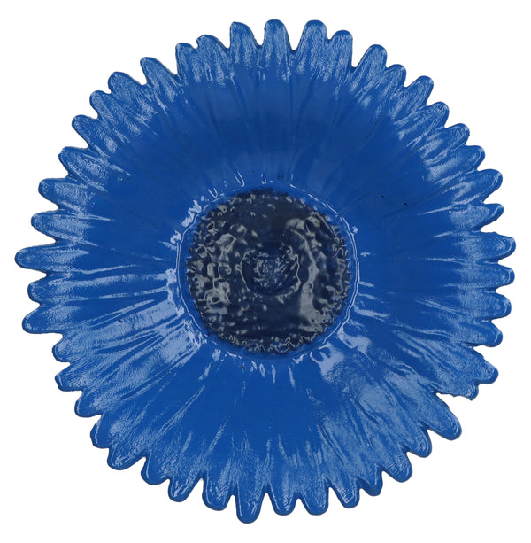 Vogelvoederschaal Korenbloem op tuinsteker – blauw, 72 cm