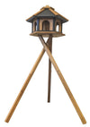 B‑Ten Gift Black Line Voederhuis op poot Frigga – Dennenhouten vogelvoederhuis op kruispoot 121,5 cm