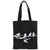Canvas Boodschappentas Zwart – Shopper met Vogels op Tak Print | Esschert Design