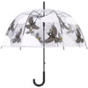 Parapluie transparent 2 faces oiseau