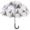 Parapluie transparent 2 faces oiseau