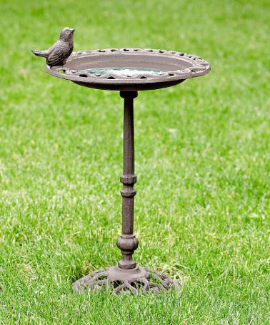 Bain d'oiseau en fonte sur pied 38,5cm