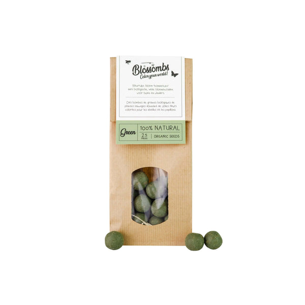 Blossombs - sac kraft vert