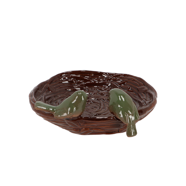 Nid en céramique Birdbath