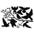 Stickers fenêtre oiseaux sur branche