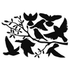 Stickers fenêtre oiseaux sur branche