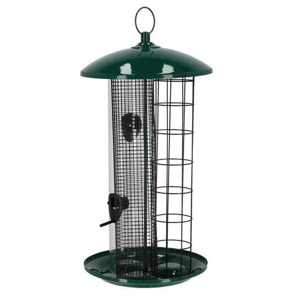 Drie vogelvoersilos in één XXL