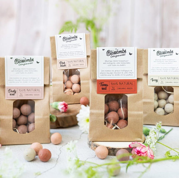 Blossombs - sac kraft Camel