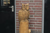 Chouette sculpture bois sur tronc