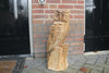 Chouette sculpture bois sur tronc