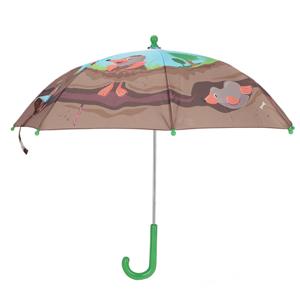 Esschert Design Kinderparaplu “Panorama Mol” – Transparante kinderparaplu Ø 68,5 cm