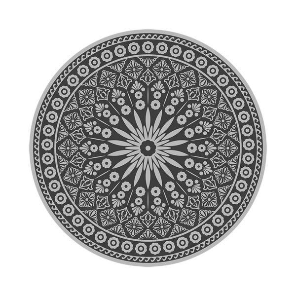 Tapis de jardin rond