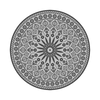 Tapis de jardin rond