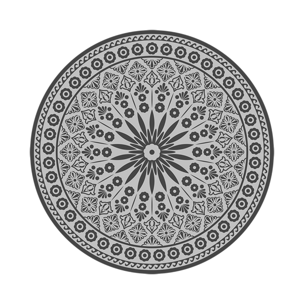 Tapis de jardin rond