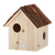 Esschert Design Eekhoornhuis Boomschorsdak – Houten eekhoornnestkast 25,2×26×29 cm